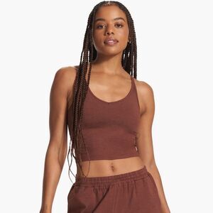VUORI HALO PERFORMANCE CROP IN Cedar Heather Color Size Large NWT
